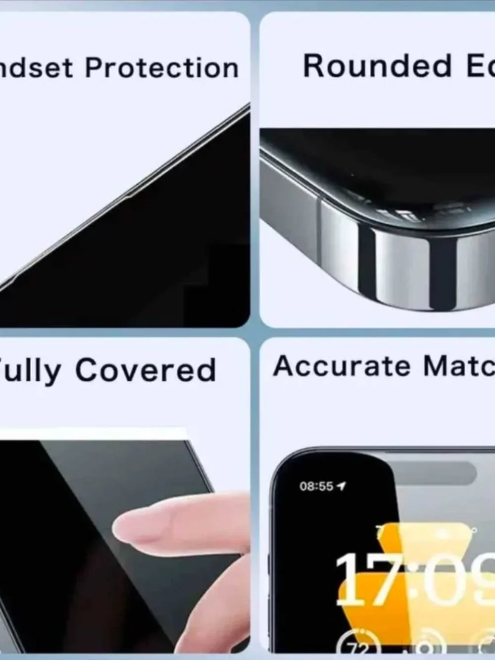 NEW 3PCS, FULL Privacy Screen Protector. Screen film for iPhone 15 Pro